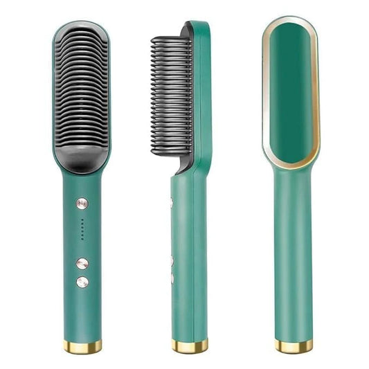 Hair Straightening brush – Electric Hot Brush |Anti-Frizz Hair Straightener